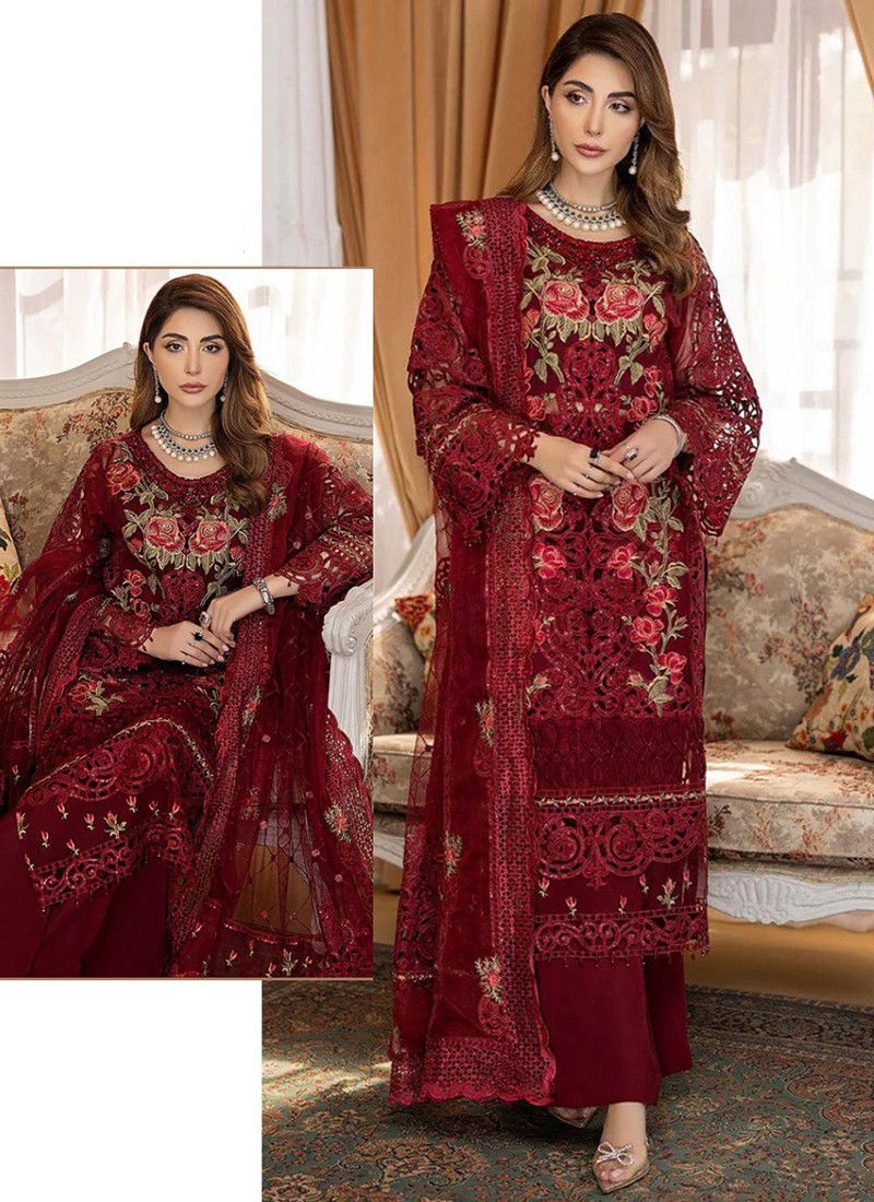 R 525 NX Ramsha Ethnic Wear Wholesale Salwar Suit Collection